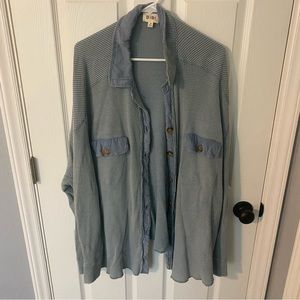 NWOT Blue Super Soft Shacket